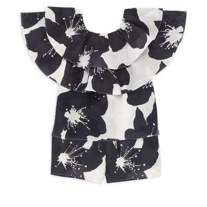 Something navy cropped top and shorts. Size 8. Never worn.